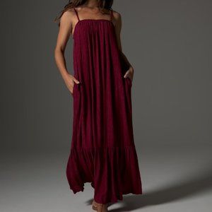 NWT Soma CRINKLE WOVEN Maxi Bra Dress